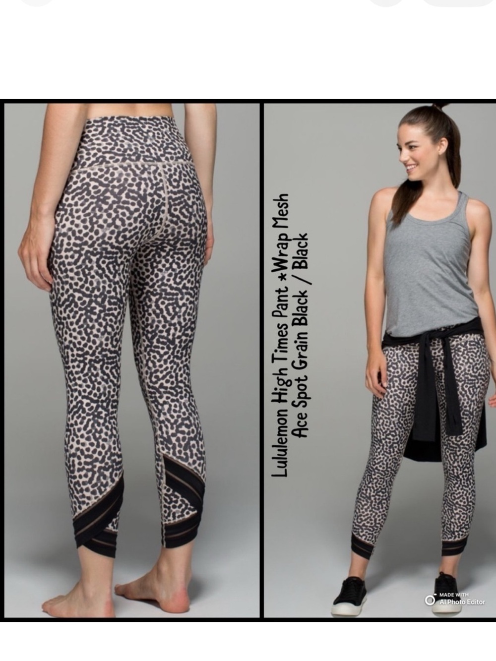 Lululemon High Times Pant *Wrap Mesh- Like New Condition